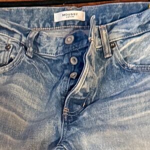 Moussy High End Light Blue Distressed Jeans size 29.